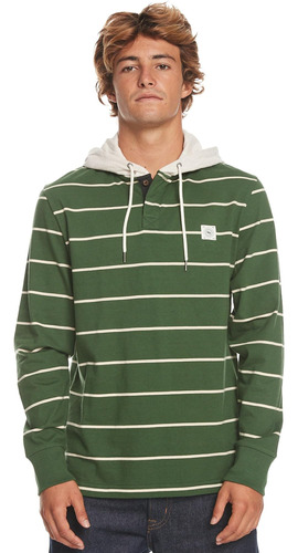 Quiksilver Polera Con Capucha Para Hombre, Palisades Green