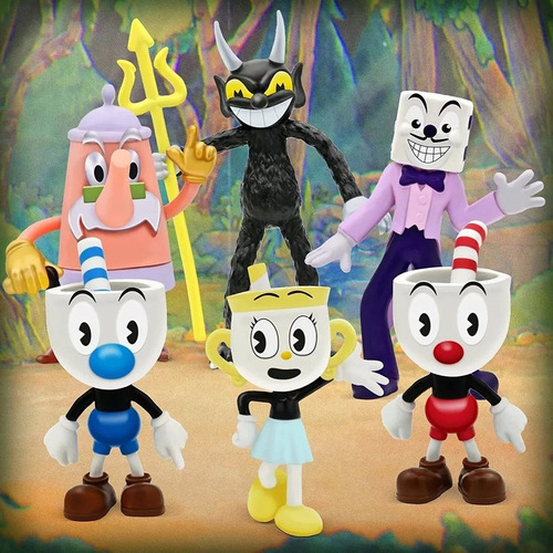 . Juguetes De Cuphead (paquete De 6) - Nuevas Figuras De