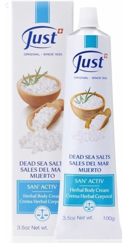 Swiss Just Crema San Activ Con Sales Del Mar Muerto Nueva