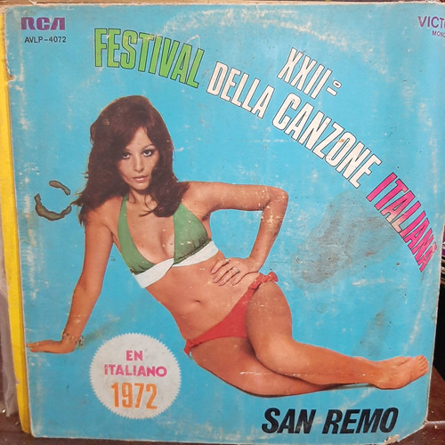 Portada 22 Festival Della Canzone Italiana San Remo 1972 P2