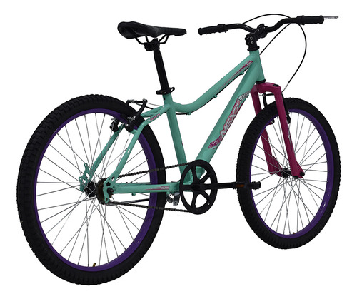 Bicicleta Veloci Next Keziah R24 Turqueza Color Celeste Tamaño del cuadro M