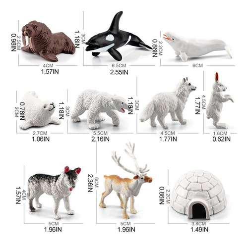 Figuras Animal Learning Models, 10 Unidades, Círculo, Océano