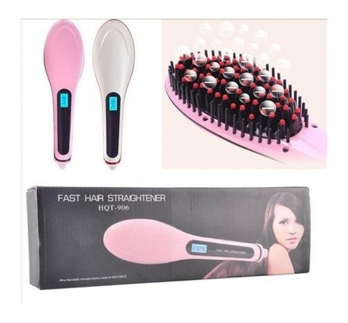 Plancha De Cabello Cepillo Alizador Electrico Pantalla Lcd