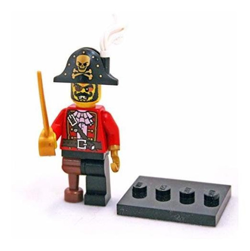 Lego Series 8 pirata Capitán Mini Figura
