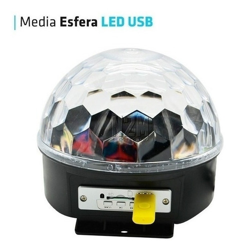 Imagen 2 de 10 de Bola Led Rgb Usb Pendrive Audioritmico Movil Luces Dj Cuotas