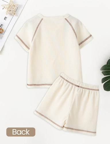 I Conjunto De Ropa Bebé Niño De Verano De 2 Piezas