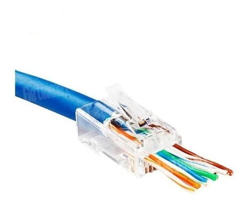 Conector Modular Utp Cat6 Rj45, 8p8c, Rj45, 100 Unidades