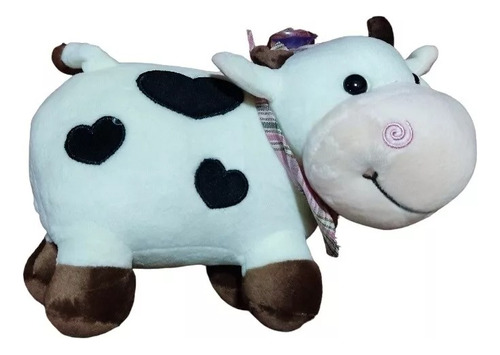 Peluche Vaca Vaquita Con Bufanda Felpa Suave Kawaii