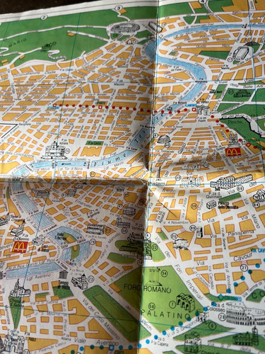 Mapa Turistico Roma (Usado)