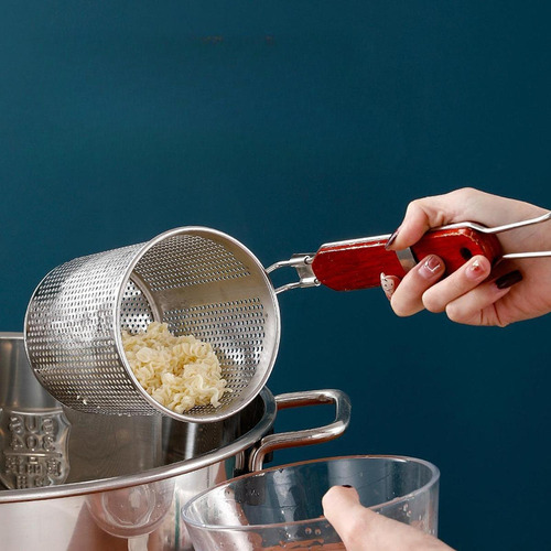 Cesta De Pasta De Malla De Papas Fritas Sifter Alimento S