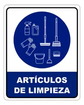 Comprar Señalamiento Letrero Artículos De Limpieza 20x25 Cm