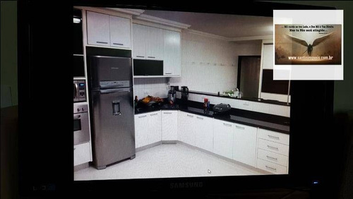 Imagem 5 de 30 de Sobrado De 344 M² Com 04 Dormitórios,( 01 Suíte )09 Vagas De Garagem,residencial À Venda, Vila Camilópolis, Santo André. - So0194