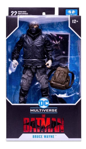 Figura Bruce Wayne - The Batman 2022 Dc Multiverse Mcfarlane