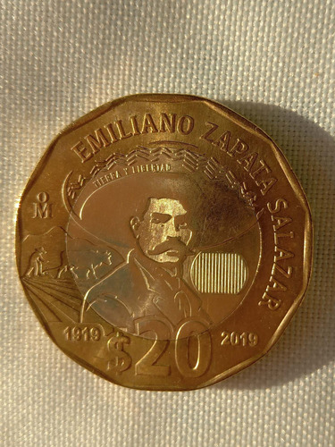 Moneda Conmemorativa Emiliano Zapata 