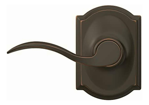 Schlage F10 Acc 716 Cam Camelot Trim With Accent Hall And Color Aged Bronze