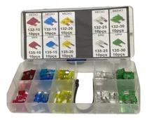 Comprar Fusivel Lamina Carro Veiculos Kit Com 100 Pçs Acomp Estojo
