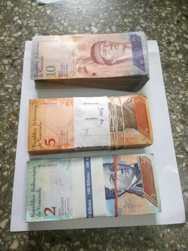Imagen 2 de 7 de Billetes De 2 , 5 ,10