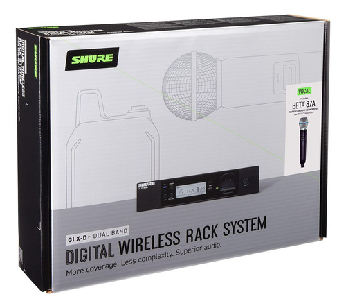 Shure Glx-d+ Sistema De Micrófono Inalámbrico Digital