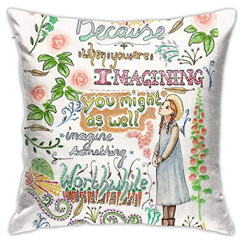 Funda De Almohada Decorativa Cita De Anne Of Green Gabl...