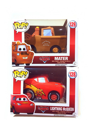 Disney Cars Funko Pop Set De Rayo Mcqueen Y Mate Enviogratis