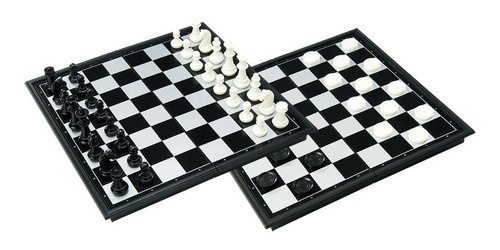 Ajedrez Y Damas Chinas Magnético 2 En 1