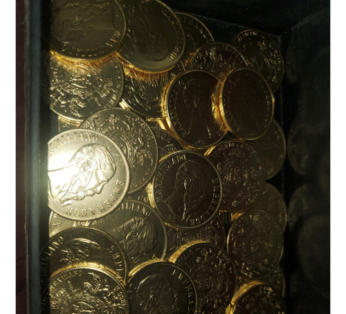 Paquete 20 Medallas Baño Oro Maximiliano 1866 No Pegan Iman