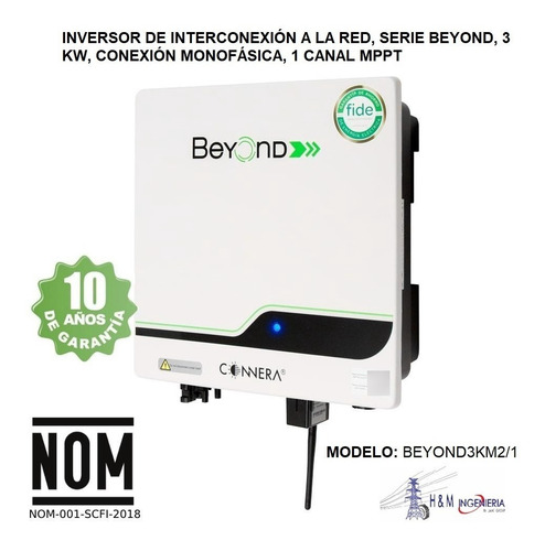 Inversor Beyond De Interconexión A Red Cfe 3 Kw Monofásico