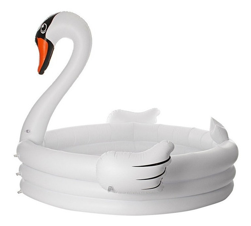 Flotador inflable White Swan para bebés, piscina infantil