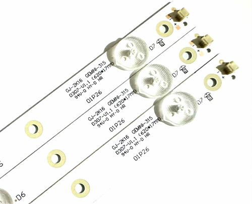 Kit 3 Tiras Leds 32lj550b / 32lj550 Nuevas De Aluminio!