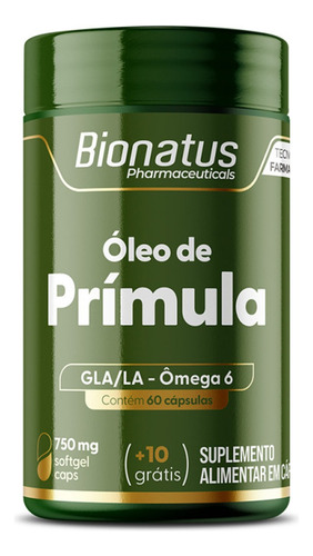 3x Oleo De Primula Green Bionatus 70 Caps