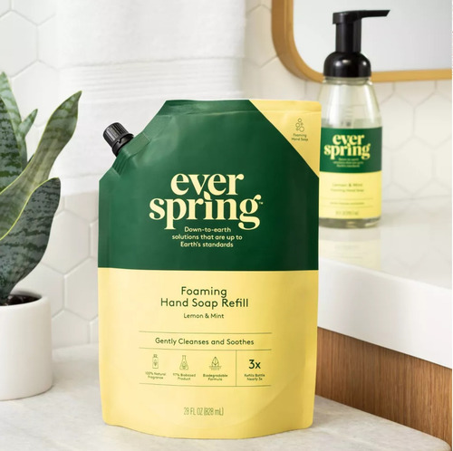 Jabón Liquido De Manos Ever Spring Sin Parabenos, No Toxico