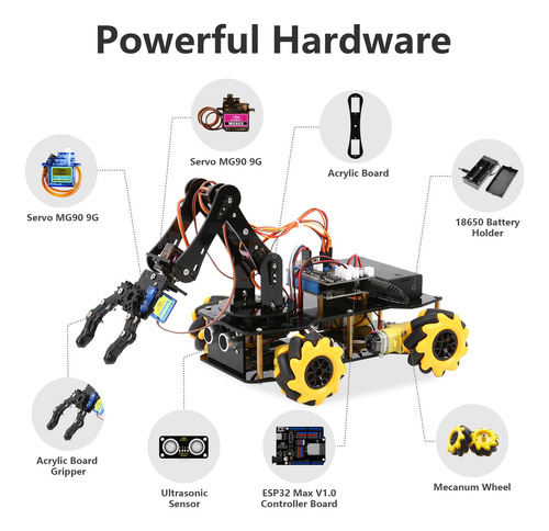 Kit De Coche Inteligente Esp32 Compatible Con Arduino Ide,