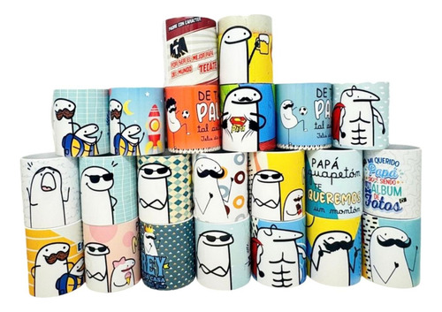 12 Tazas Padre Papá Feliz Dia Flork Deformitos Meme Surtida Surtido Flork