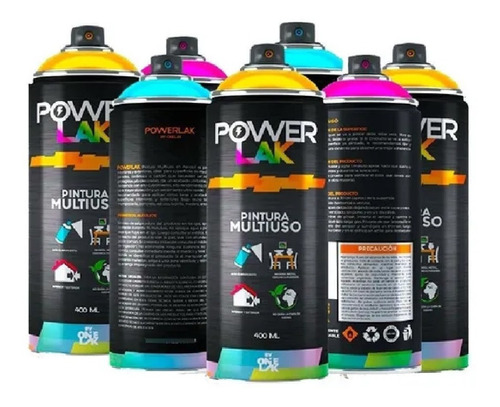 Aerosol Powerlak Metalizado 6un