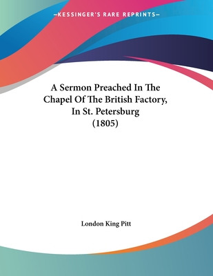 Libro A Sermon Preached In The Chapel Of The British Fact...