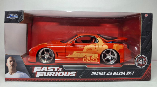 Jada Toys Drange Jl5 Mazda Rx-7 Fast & Furious 1/24 C-11 Rojo (Usado)