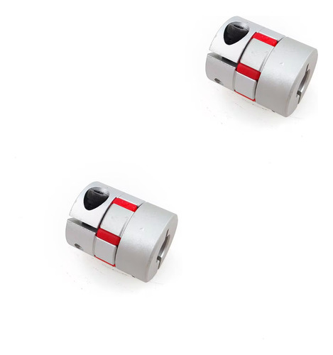 2x Cople Araña De Aluminio 6.35 Mm X 8 Mm Nema Impresora Cnc