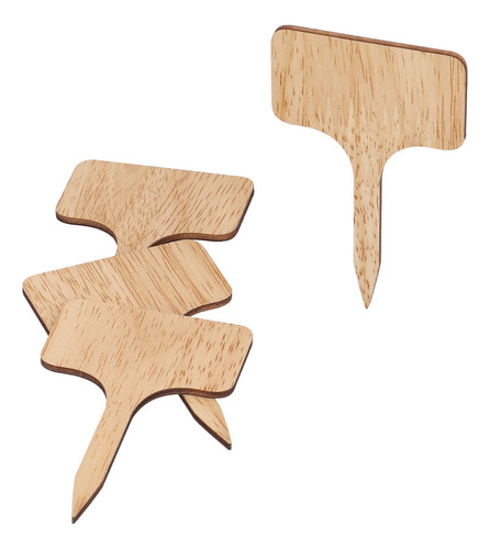 Etiquetas De Madera Tipo T Para Plantas, 50 Unidades, Letrer