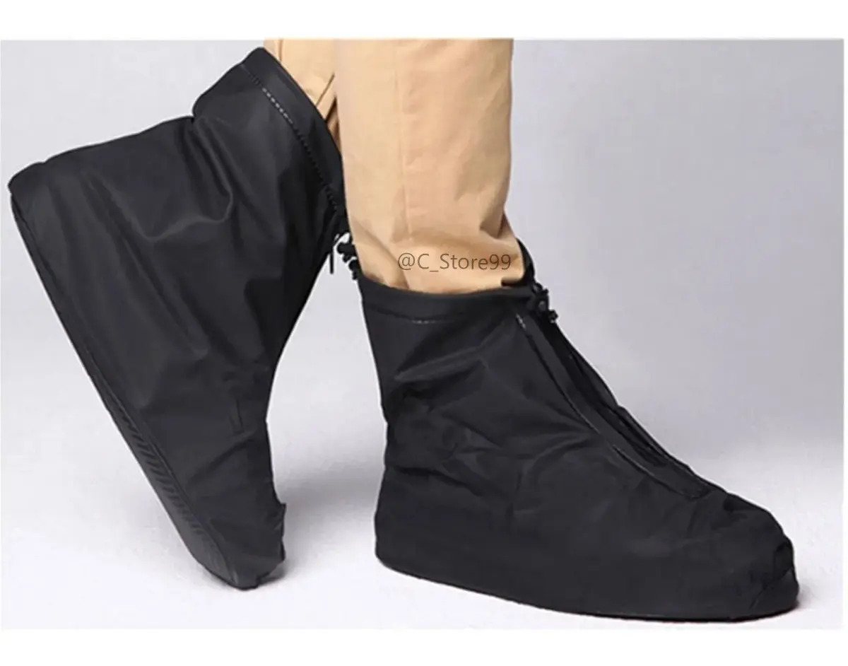 Cubre Zapatos Impermeables Reutilizables Con Cremallera - Protector Calzado Lluvia Para Hombres Y Mujeres (Talla M)