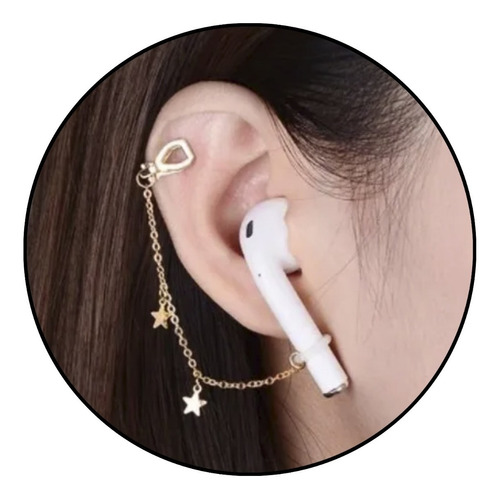 Correa Para AirPods Tipo Arete Clip Estrellas