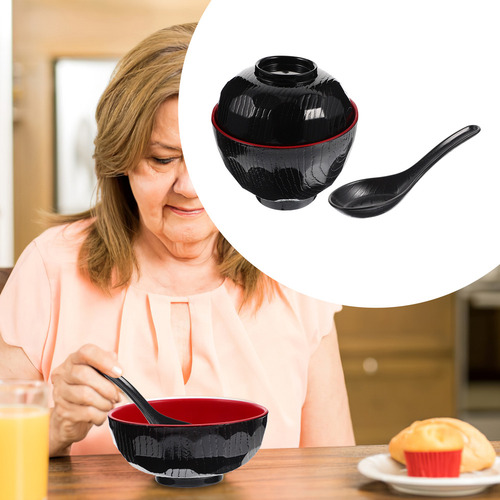 // Set De Cuencos De Sopa De Miso De Estilo Japonés Con