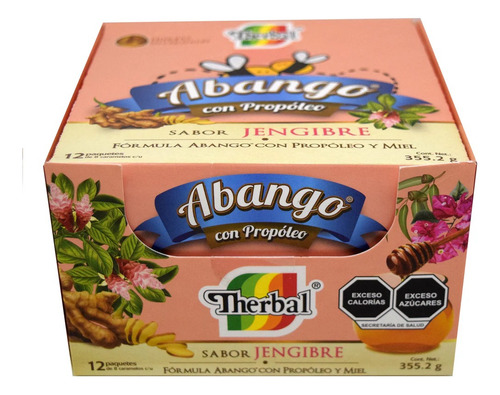 Therbal Caja Pastillas Abango Con Propoleo Y Miel - Jengibre