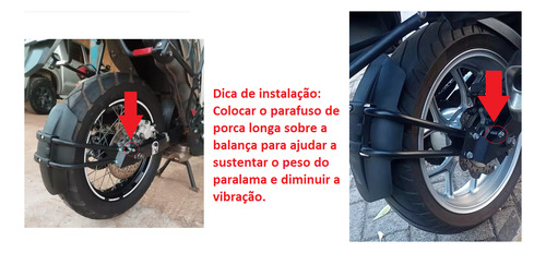 Paralama C Suporte De Placa Chopper Road 150 Master Ride 150