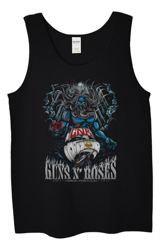 Polera Musculosa Guns N Roses Portugal 2022 Rock Abominatron