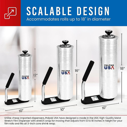 ~? ¡hecho En Usa! Dispensador De Película Estirable De Resis