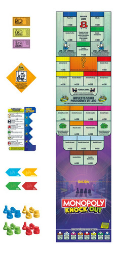 Monopoly Knockout - Juego De Mesa Multijugador