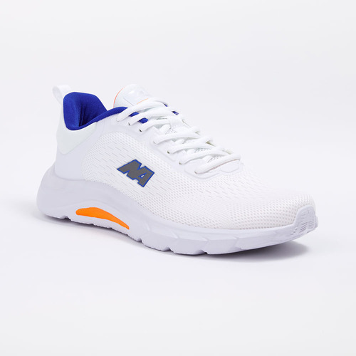 Zapatillas New Athletic Running Rungz51 Blanco Con Azul