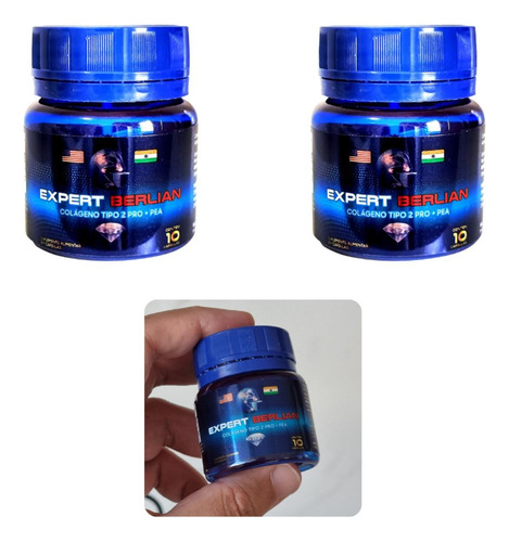 3 Colágeno Tipo 2 Pro + Pea Expert Berlian Importado Eua Original
