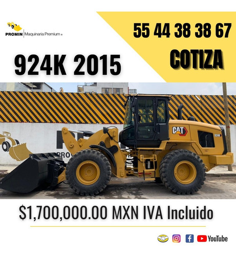 Imagen 1 de 15 de Cargador Fromtal Cat 924k 2015 Caterpillar Payloder Importad