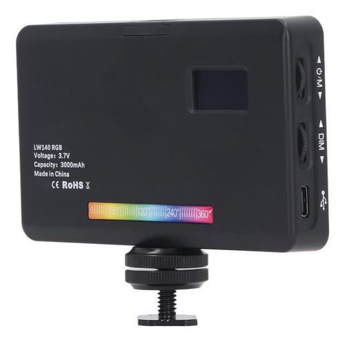 Cámara Led Con Luces De Vídeo Rgb, Fotografía Portátil A Tod
